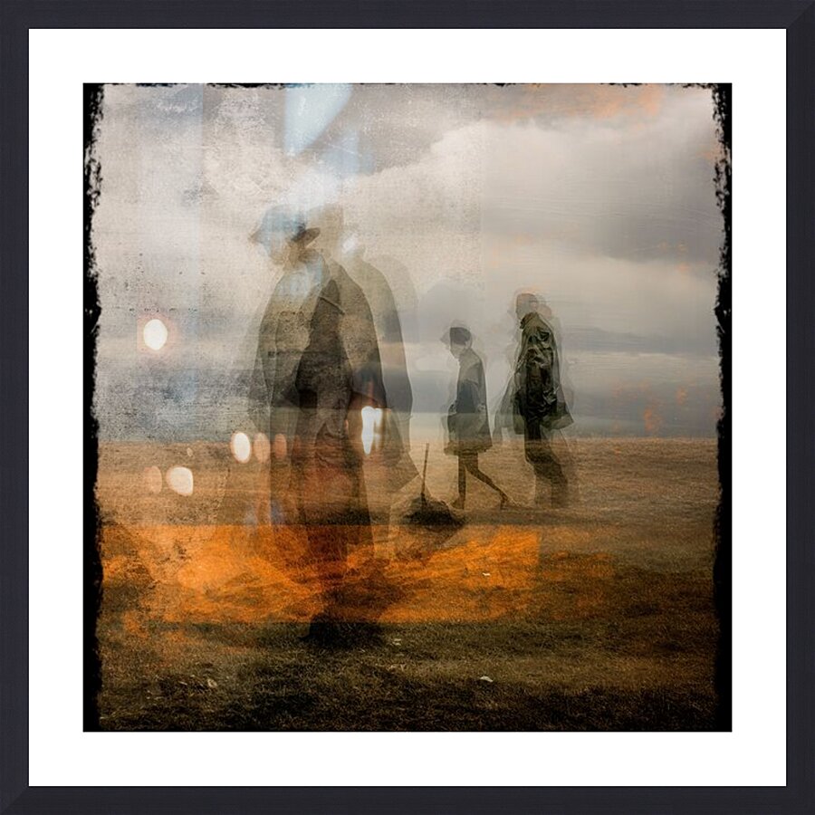 Where Time Walks Picture Frame print