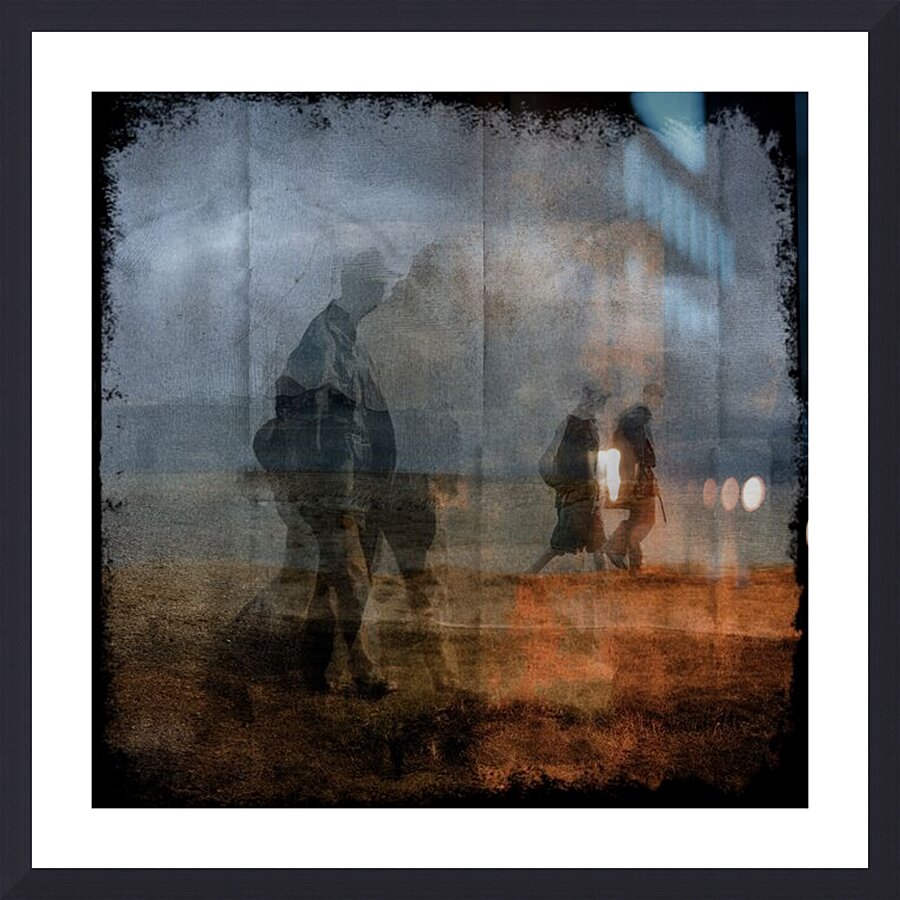 Fading Footsteps Picture Frame print