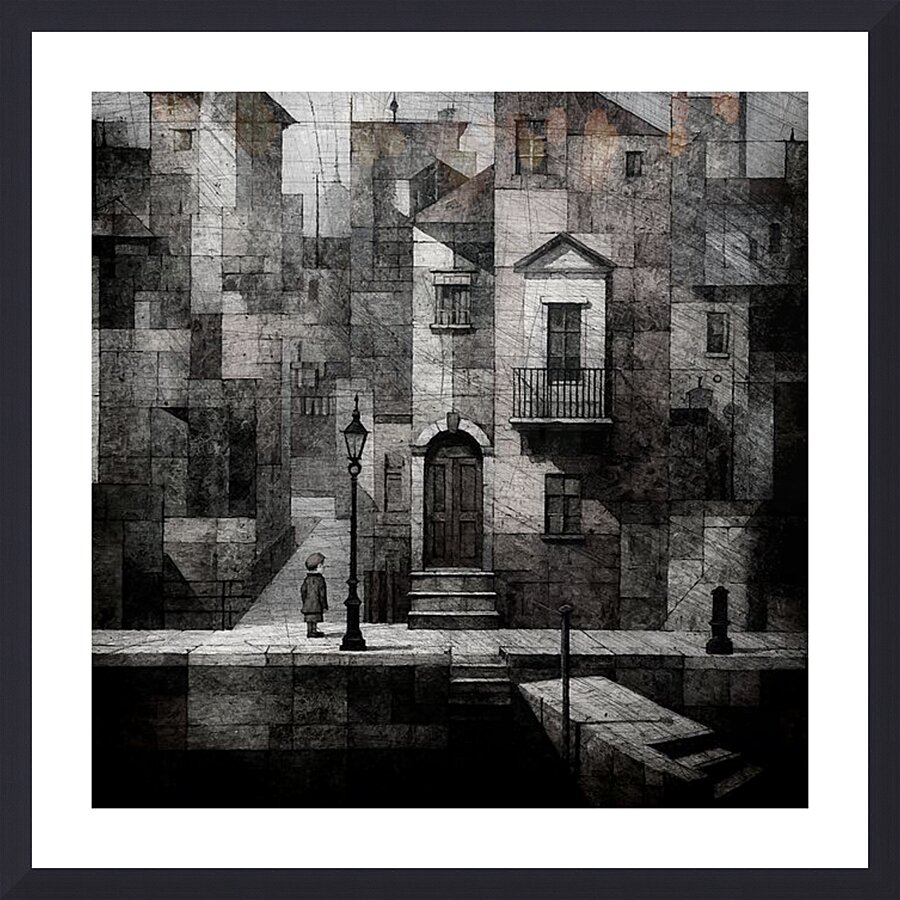 The Waiting Picture Frame print