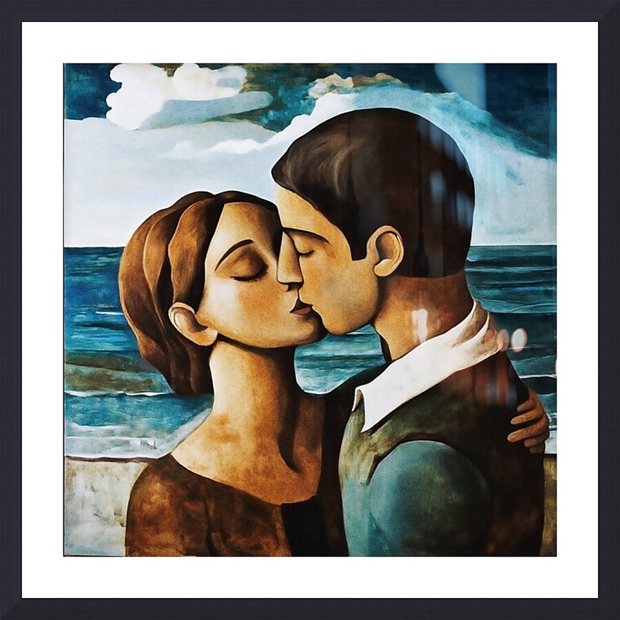 The Kiss Picture Frame print