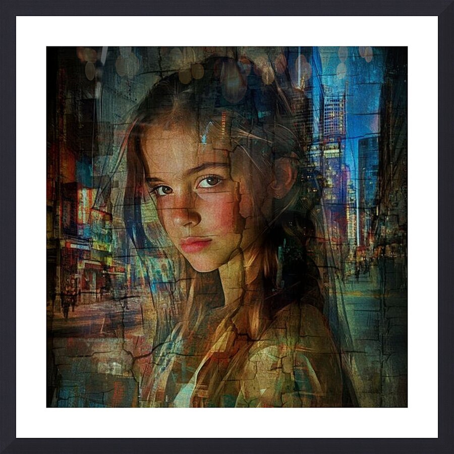 Ethereal Gaze Picture Frame print