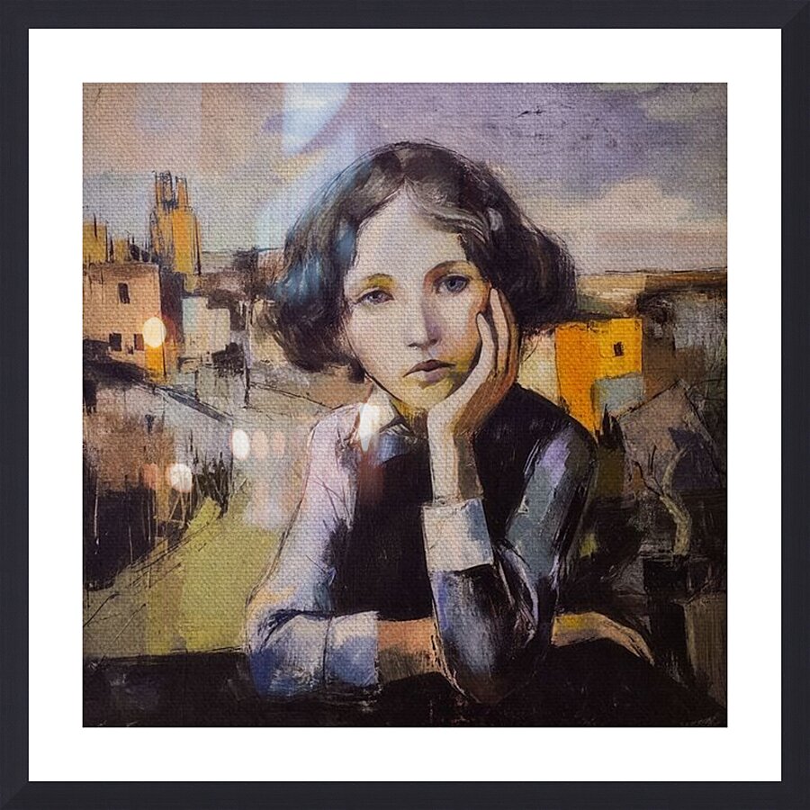 Portrait of a Quiet Hour Picture Frame print