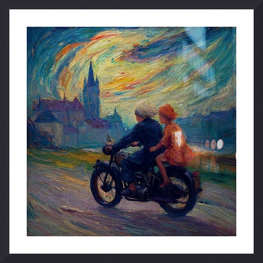 On Painted Roads Picture Frame print