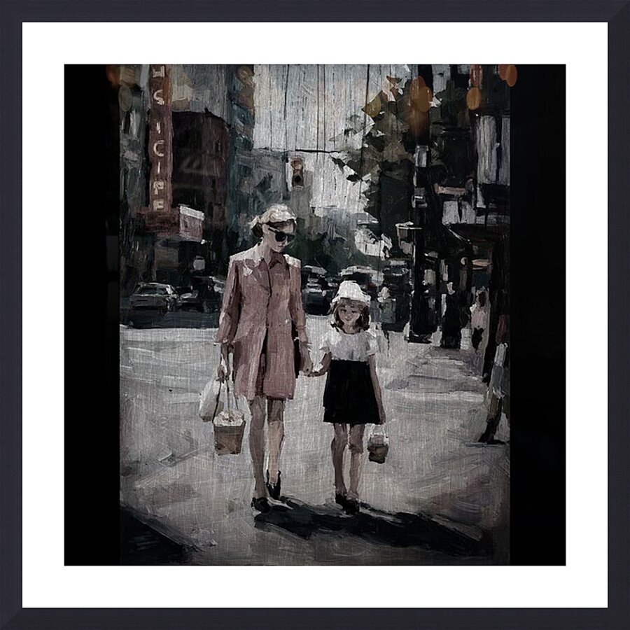 Sidewalk Stories Picture Frame print