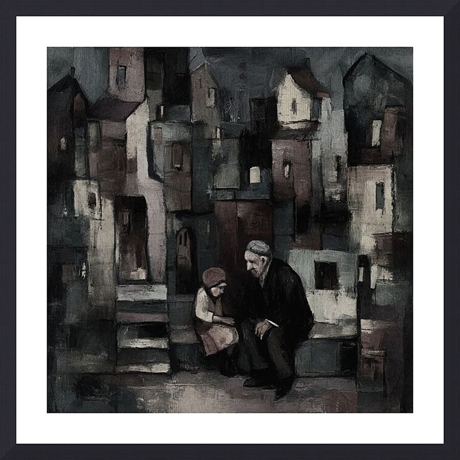 Listening to Old Stories Picture Frame print