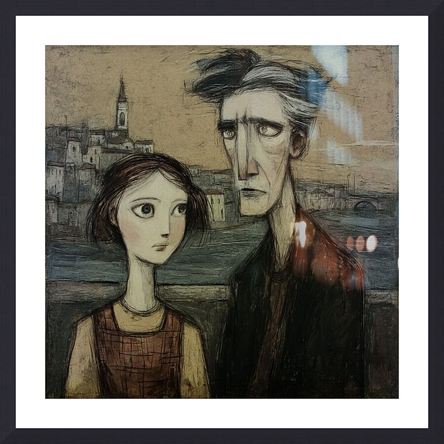 The Long Father Picture Frame print