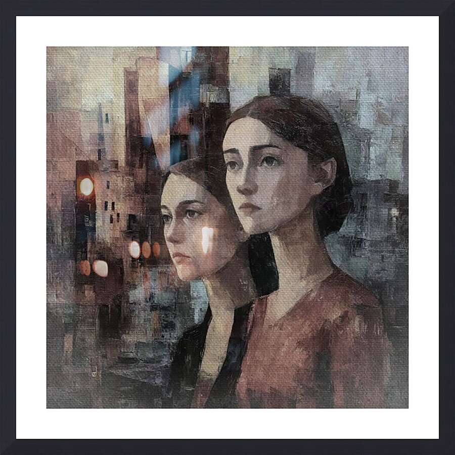 Two Selves Picture Frame print