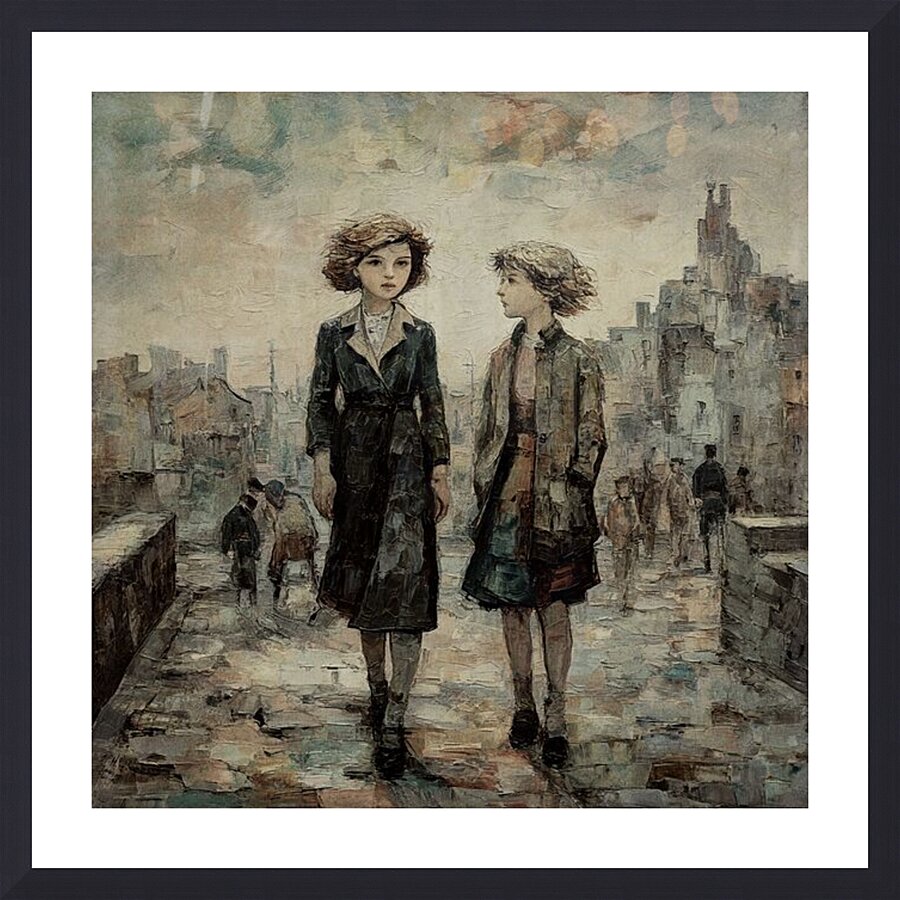 Silent Sisters Picture Frame print