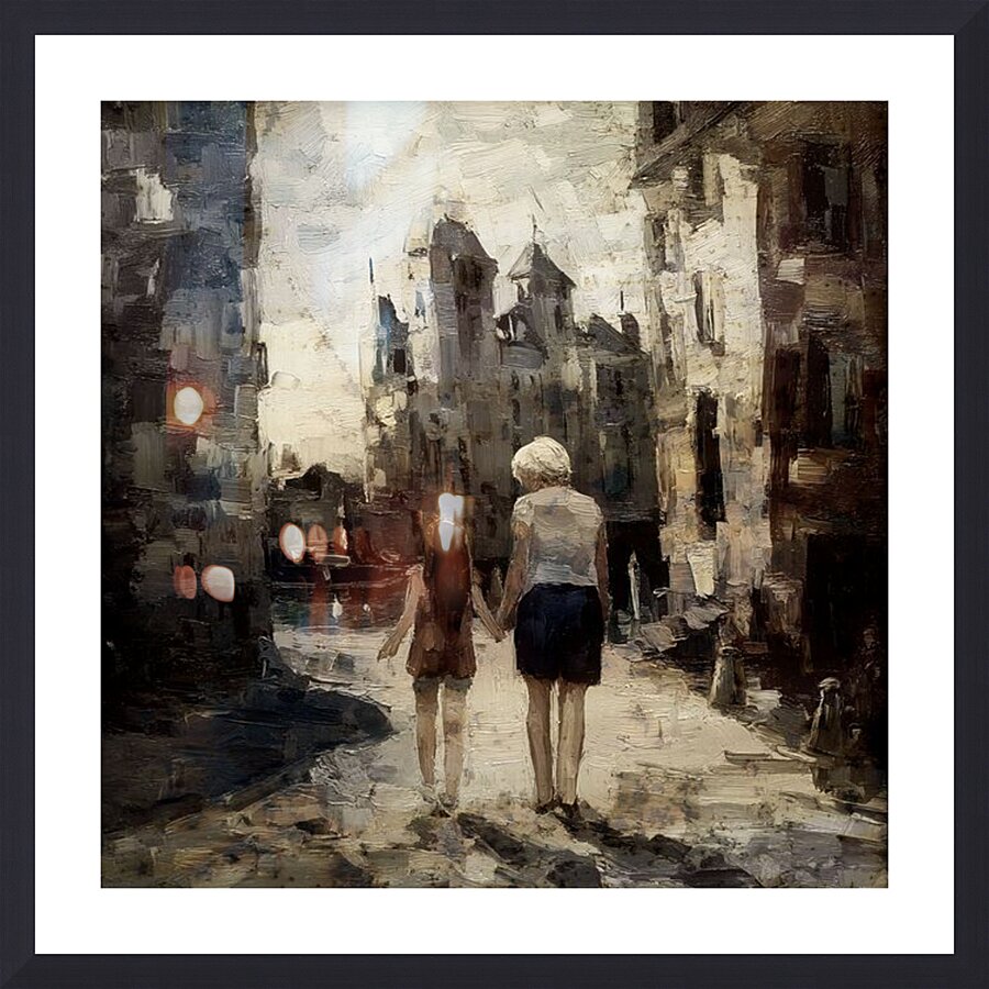 We Were Both Young Picture Frame print