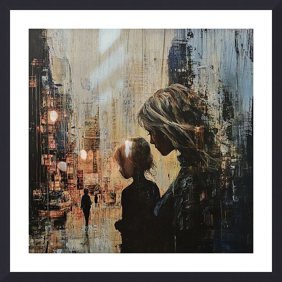 Silent Glow Picture Frame print