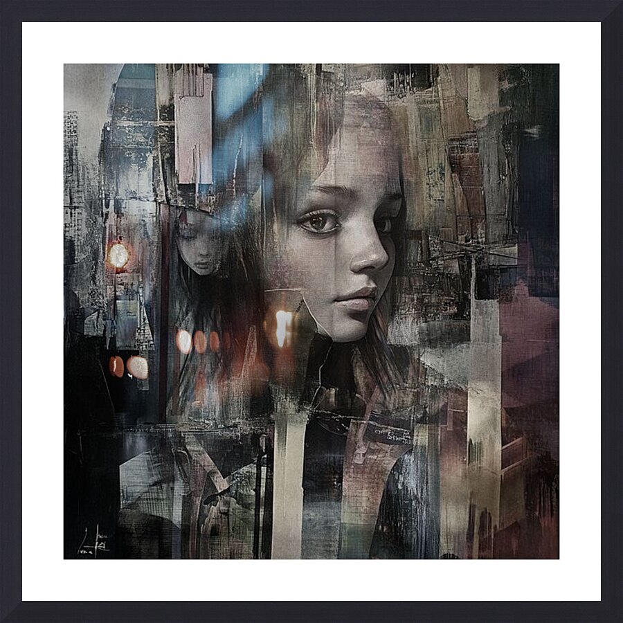 The Past Behind Me Picture Frame print