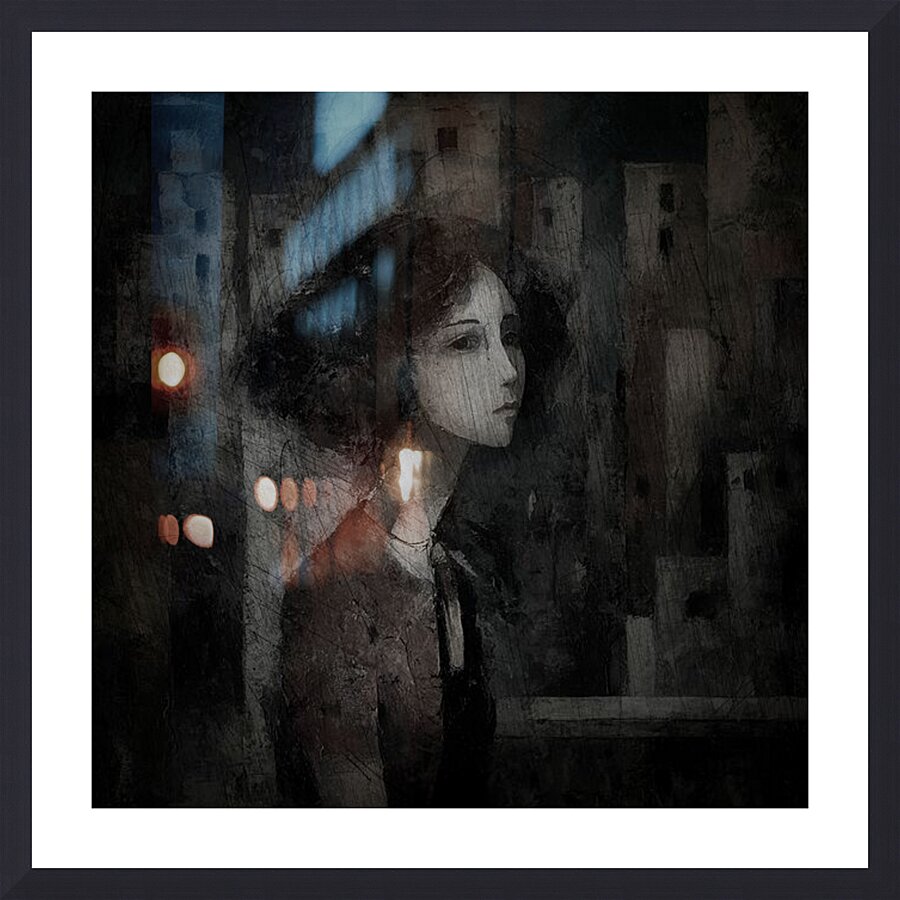 Compelled by Shadows Picture Frame print