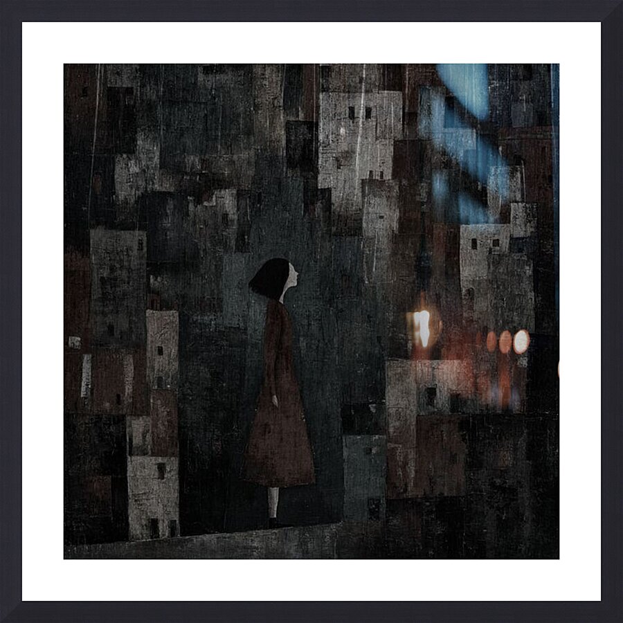 Between the Cracks Picture Frame print