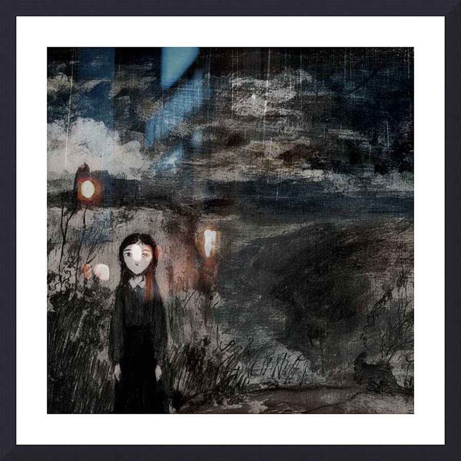 Girl at the Edge Picture Frame print