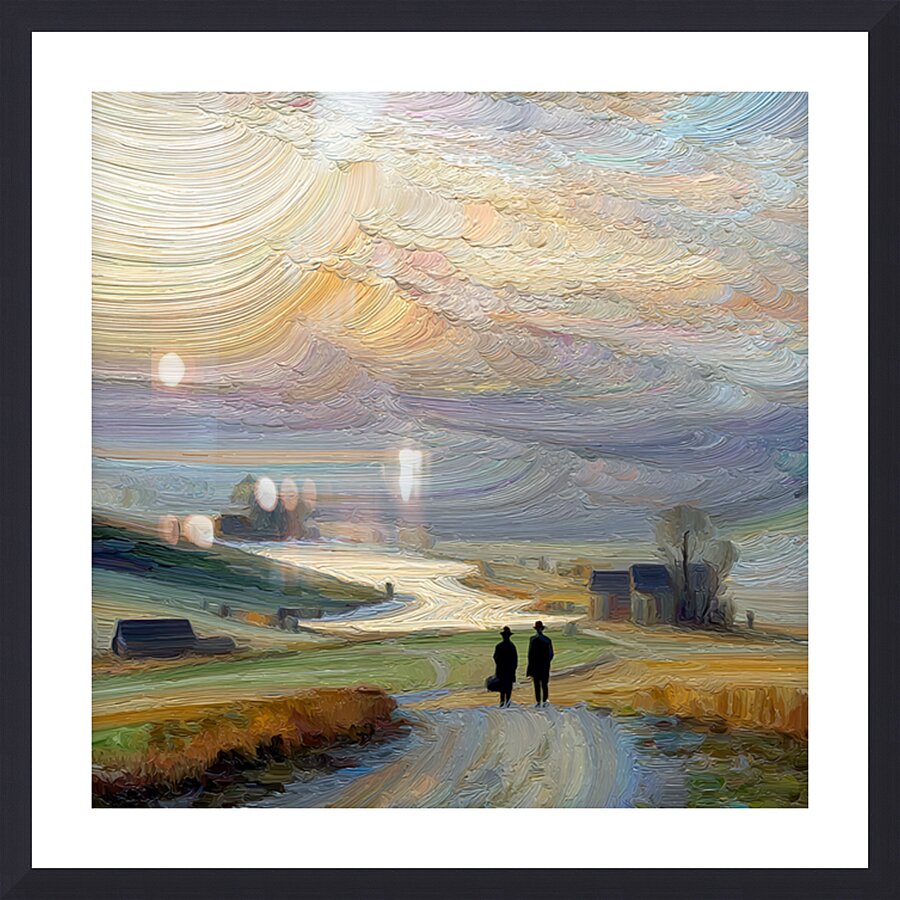 Beneath Painted Skies Picture Frame print