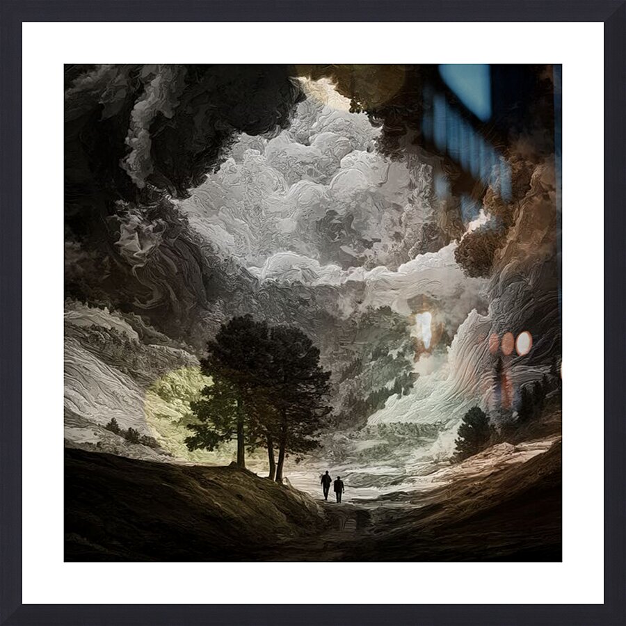 Past the Pines Picture Frame print