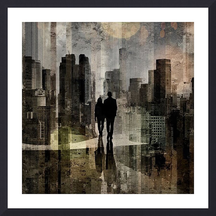 Where Shadows Walk Picture Frame print