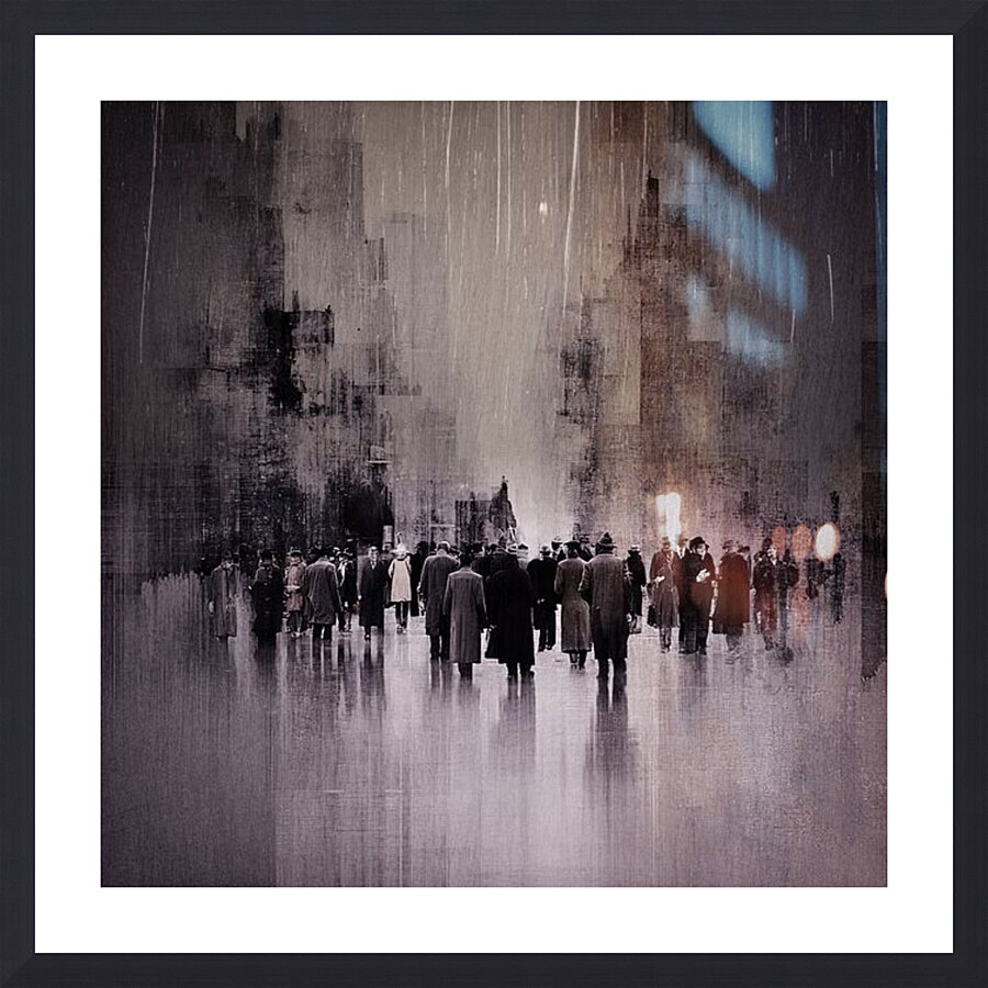 Ghosts in the Rain Picture Frame print