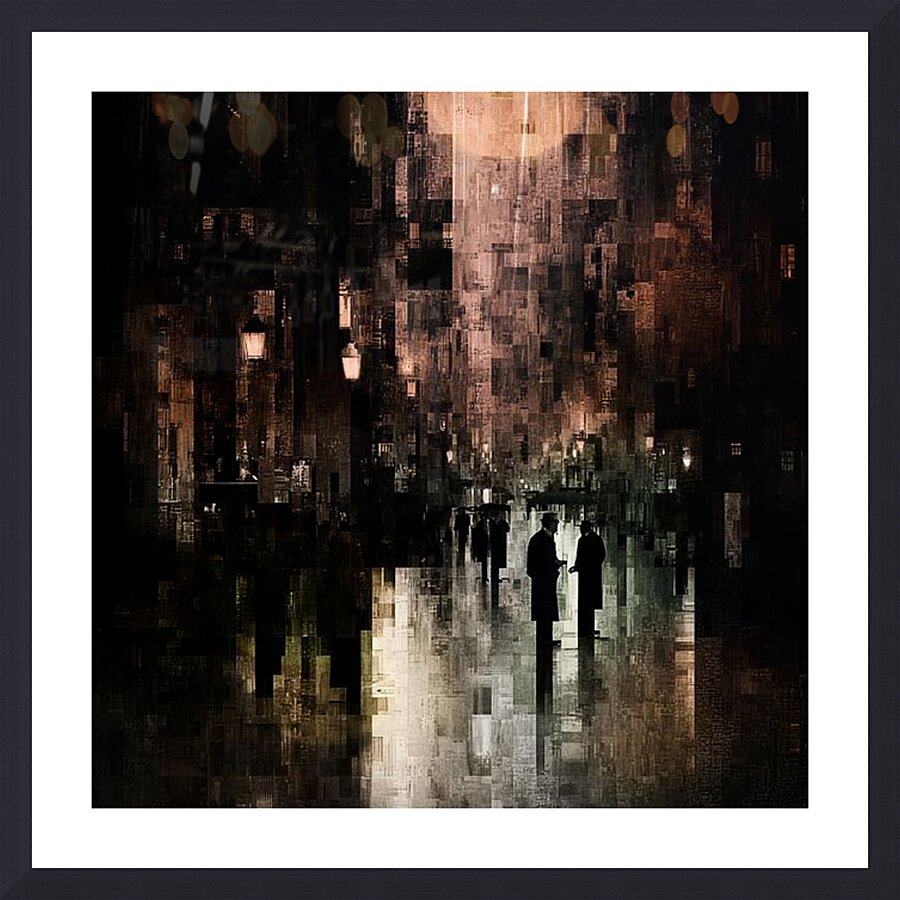 Lantern Pathways Picture Frame print