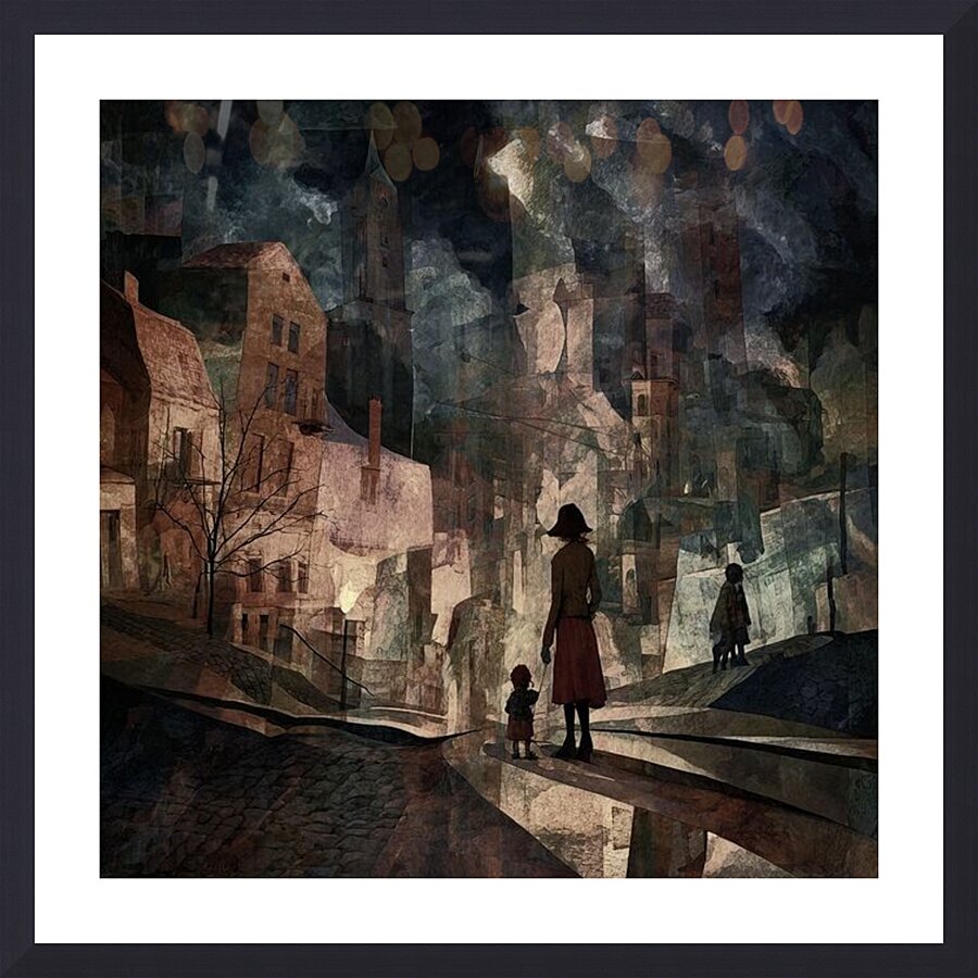 Fractured Horizons Picture Frame print