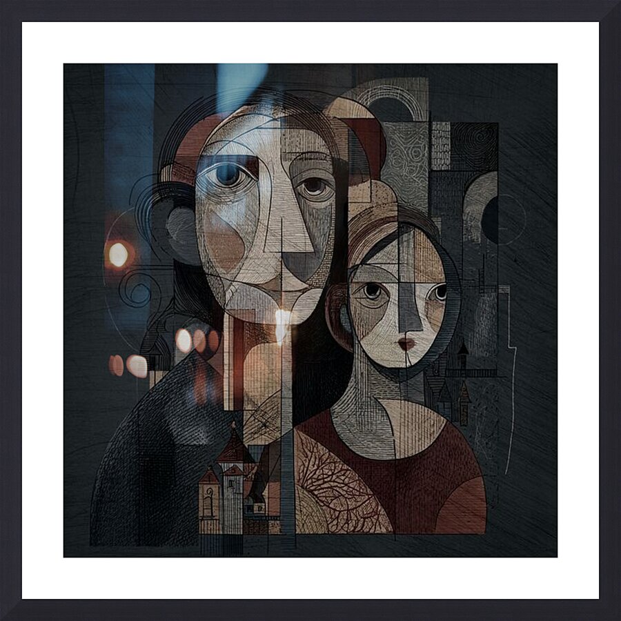 The Geometry of Memory Picture Frame print