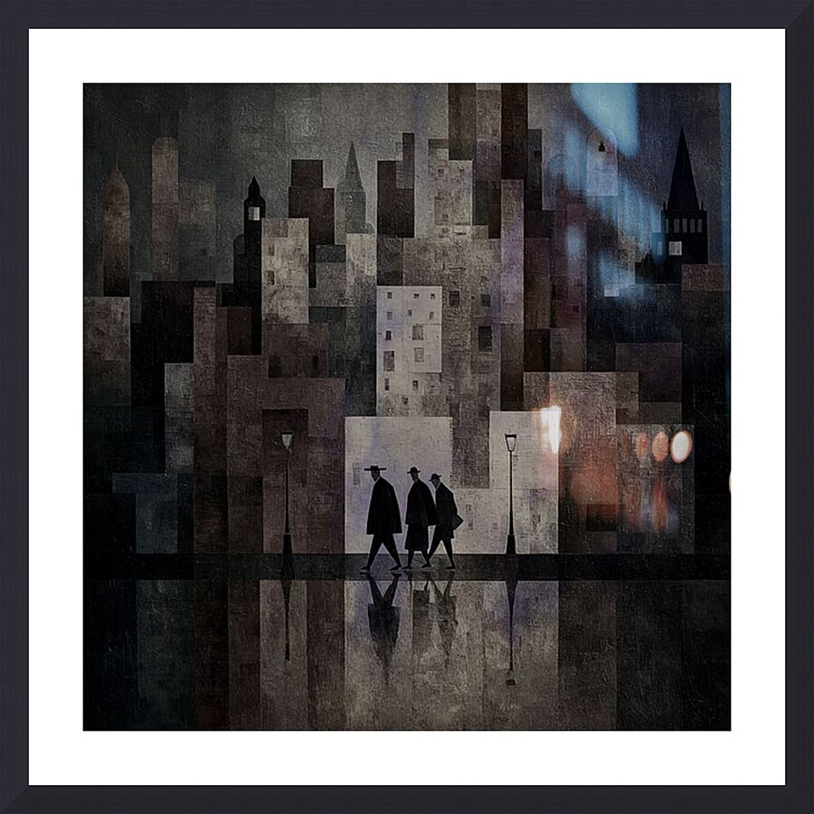 Midnight Walkers Picture Frame print