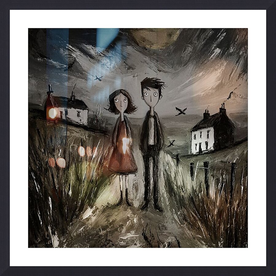 Where the Field Ends Picture Frame print