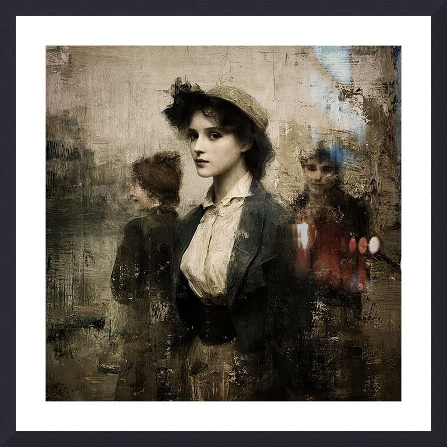 Painted in Shadows Picture Frame print