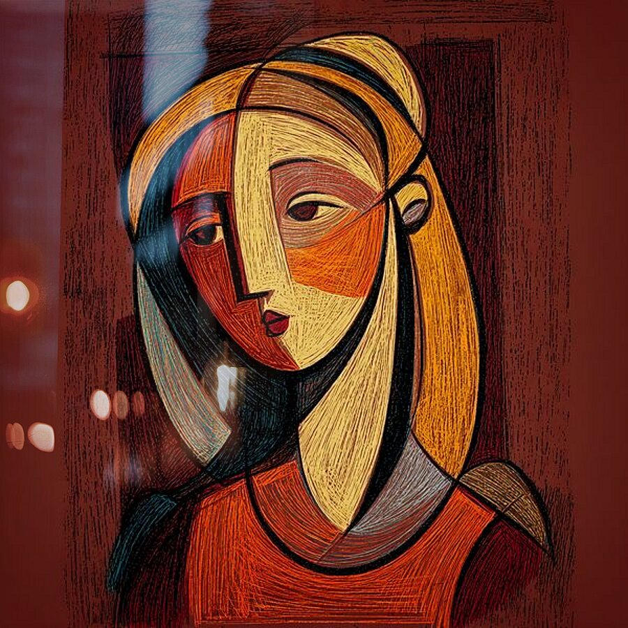 Stitched in Colours Picture Frame print