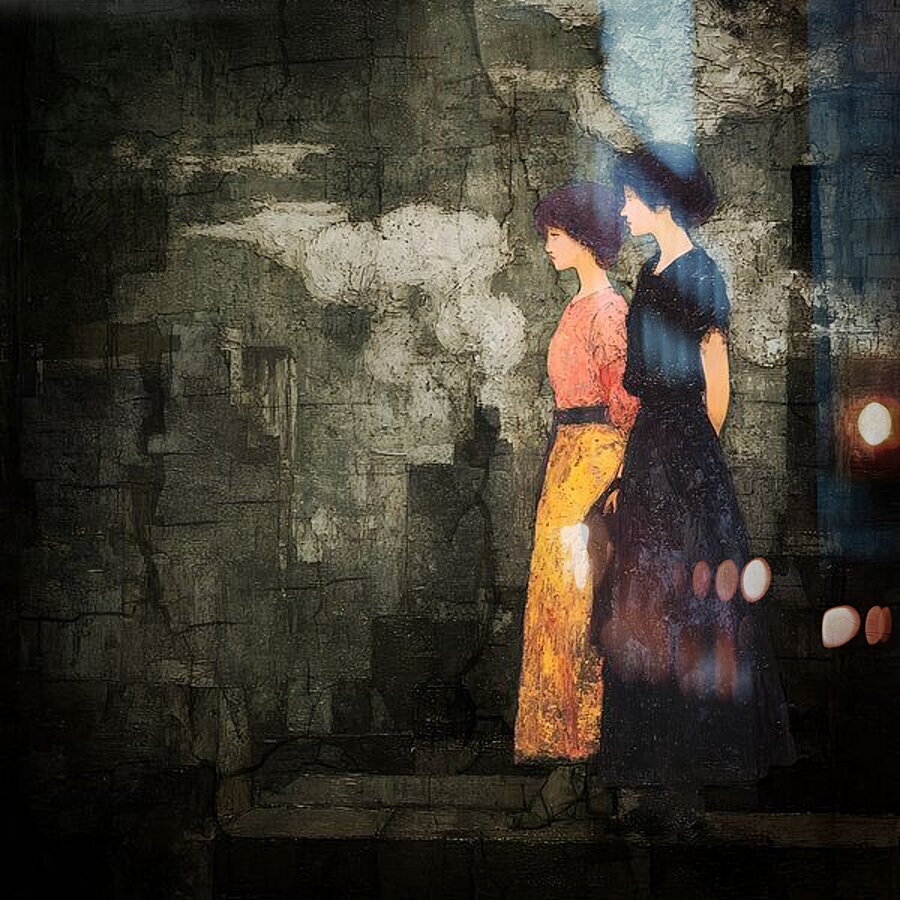 The Factory Sky Picture Frame print