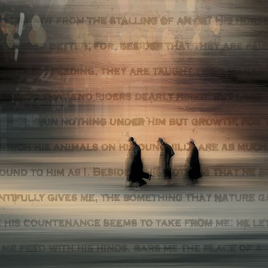 The Vanishing Script Picture Frame print