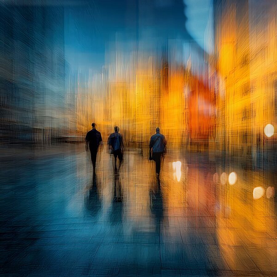 Where Light Walks Picture Frame print