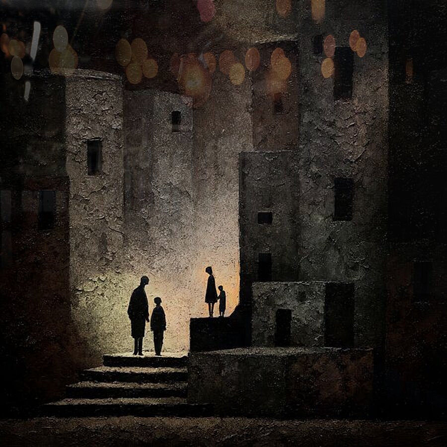 Ashlight on Silhouettes Picture Frame print