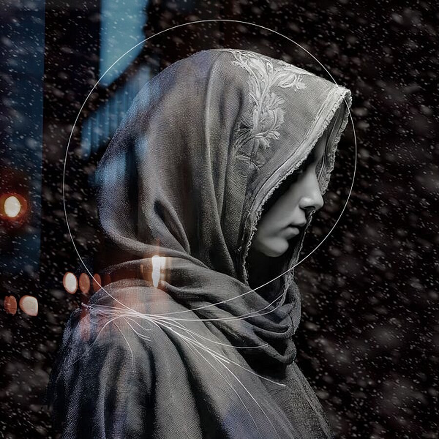 Portrait in Winter s Grasp Picture Frame print