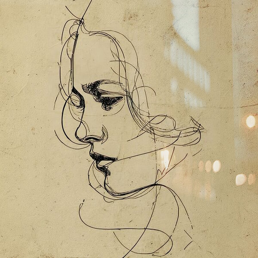 Inked with Uncertainty Picture Frame print