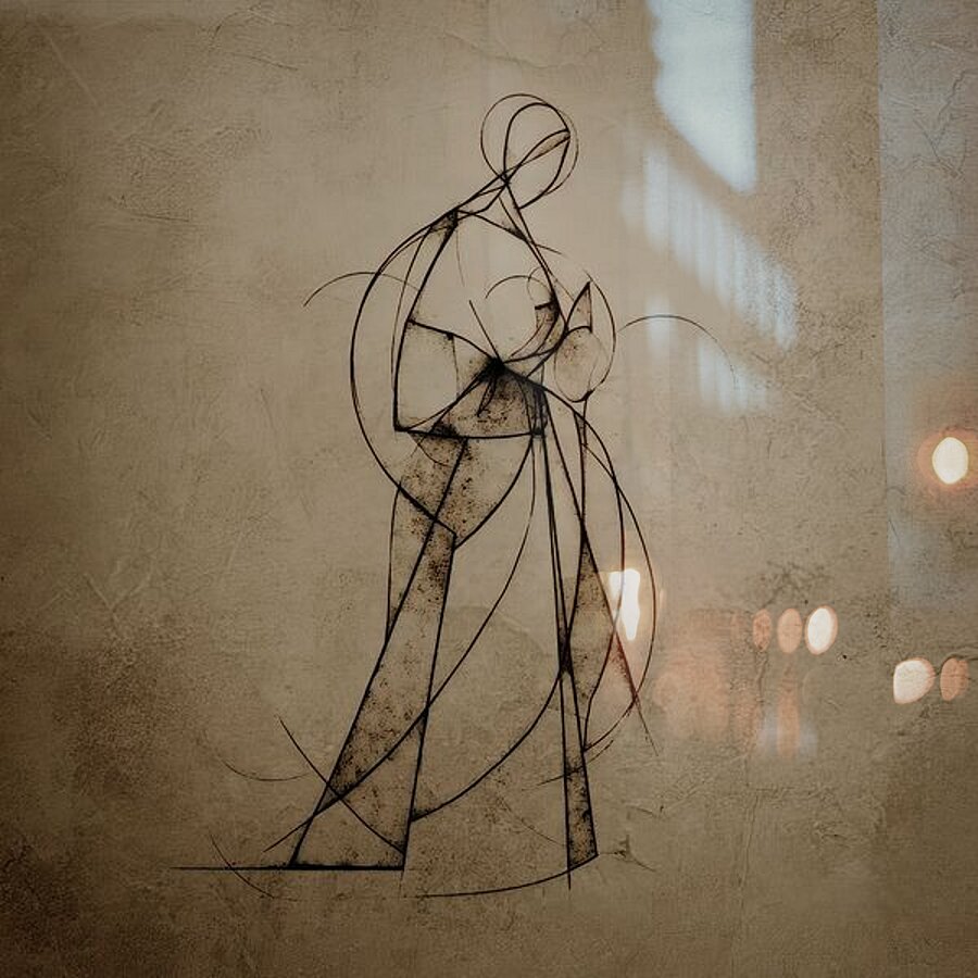 Drawing the Line Picture Frame print