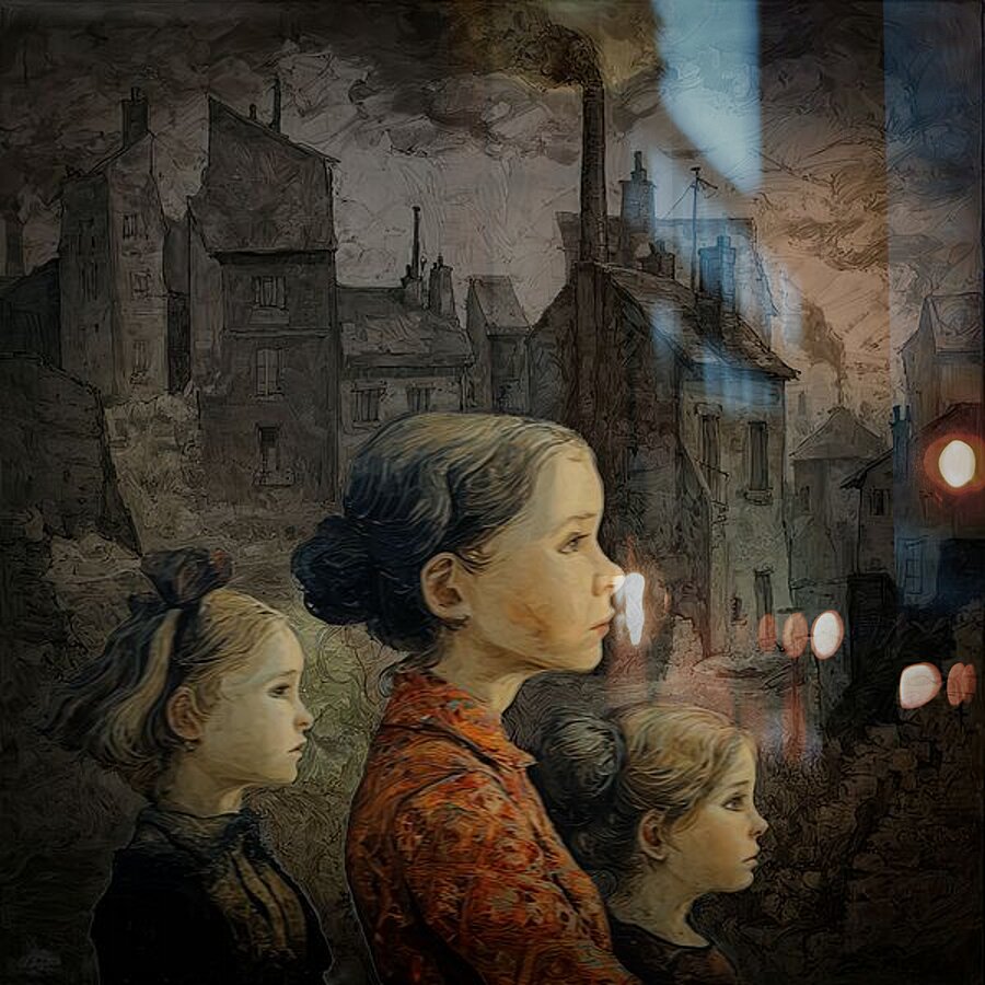 Soot Veiled Afternoon Picture Frame print