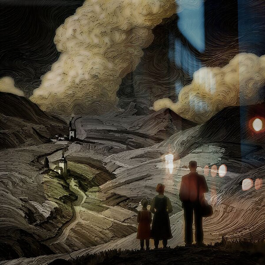 Quiet Exodus Picture Frame print