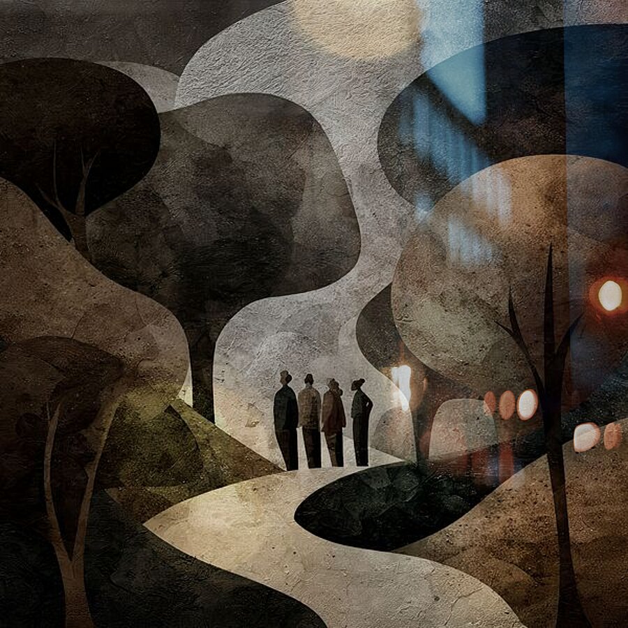 Between Shadow and Light Picture Frame print