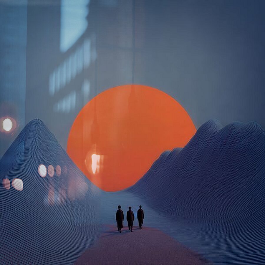 Beneath a Watching Sun Picture Frame print