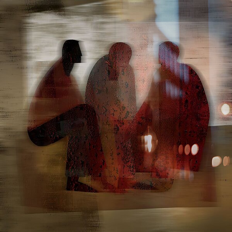 Circle of Embers Picture Frame print