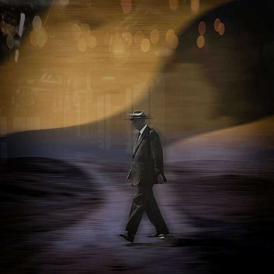 Crossing the Quiet Divide Picture Frame print