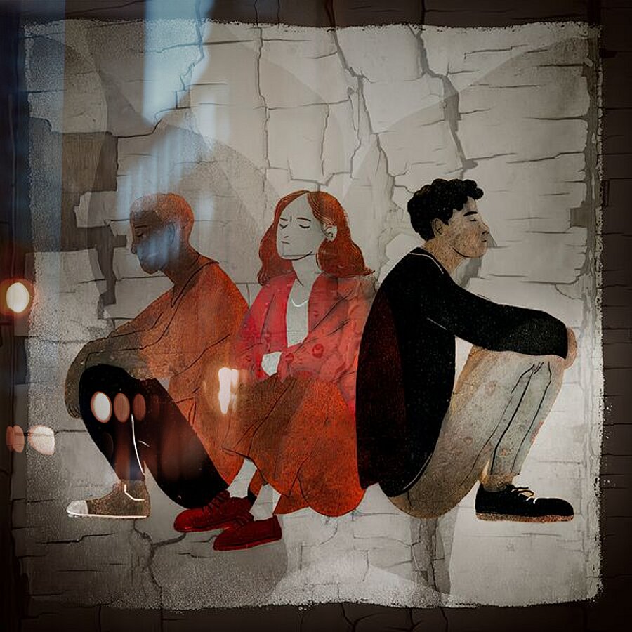 Cracks in the Soul Picture Frame print