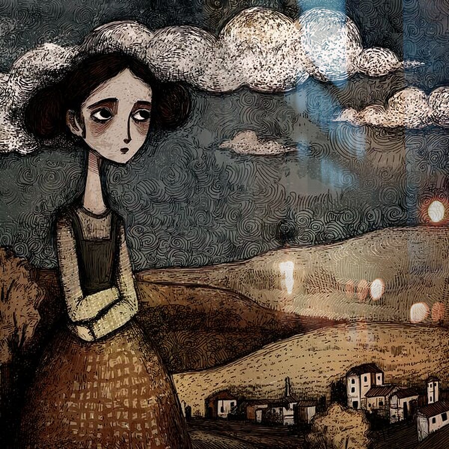 Cloud Bound Thoughts Picture Frame print