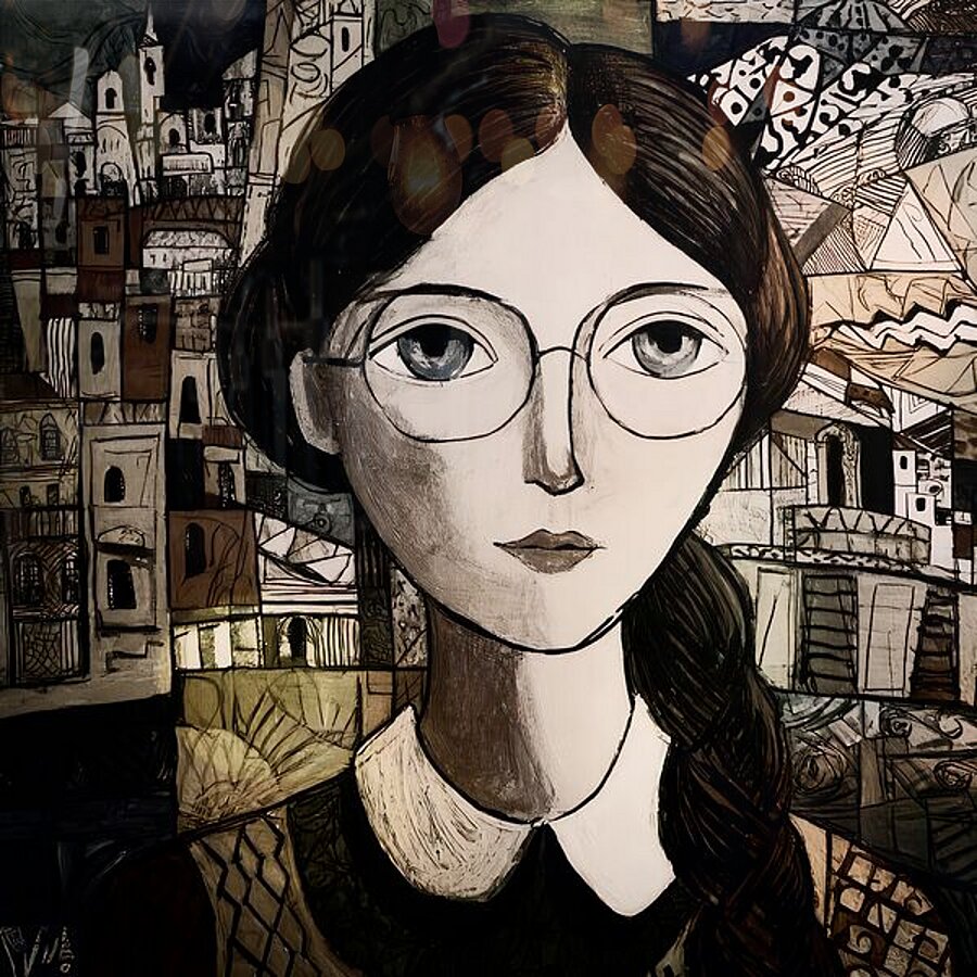 Eyes That Build Tomorrow Picture Frame print