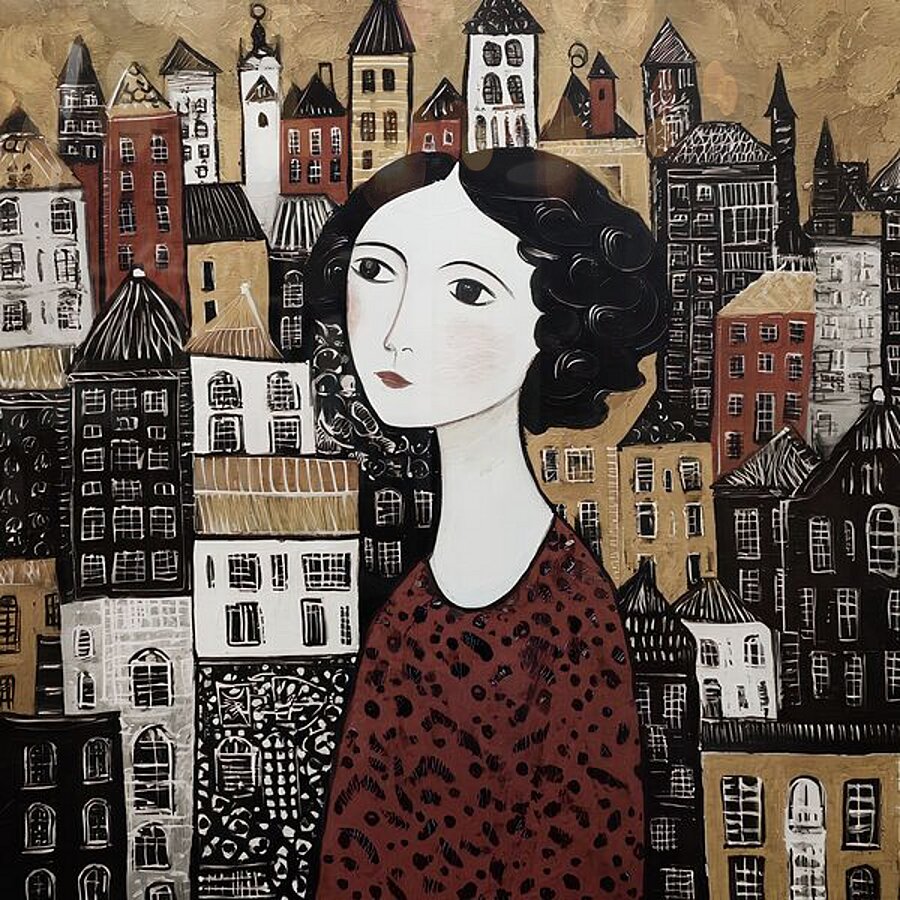 A City Listens Picture Frame print