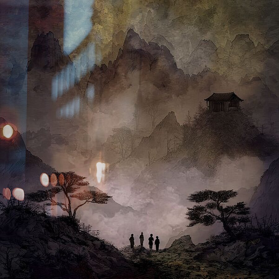 Shrine in the Mist Picture Frame print