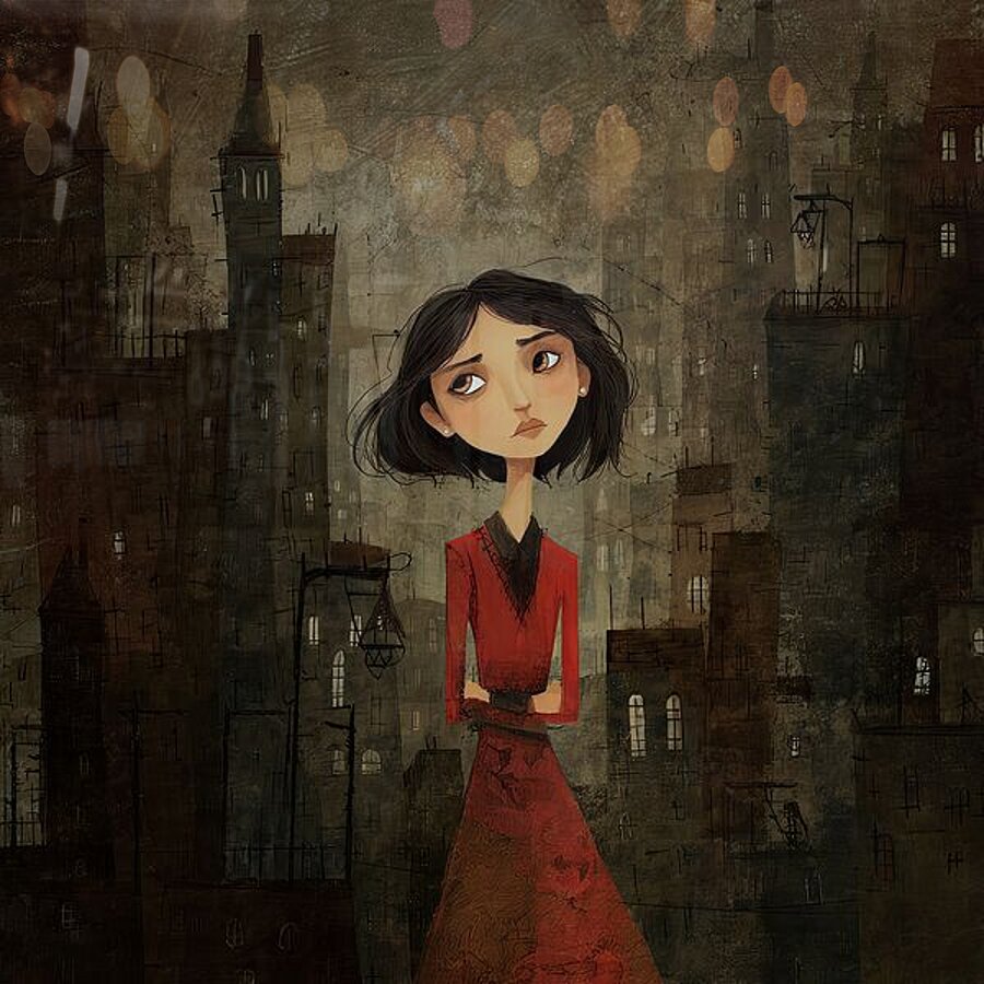 The Girl Who Didn t Belong Picture Frame print