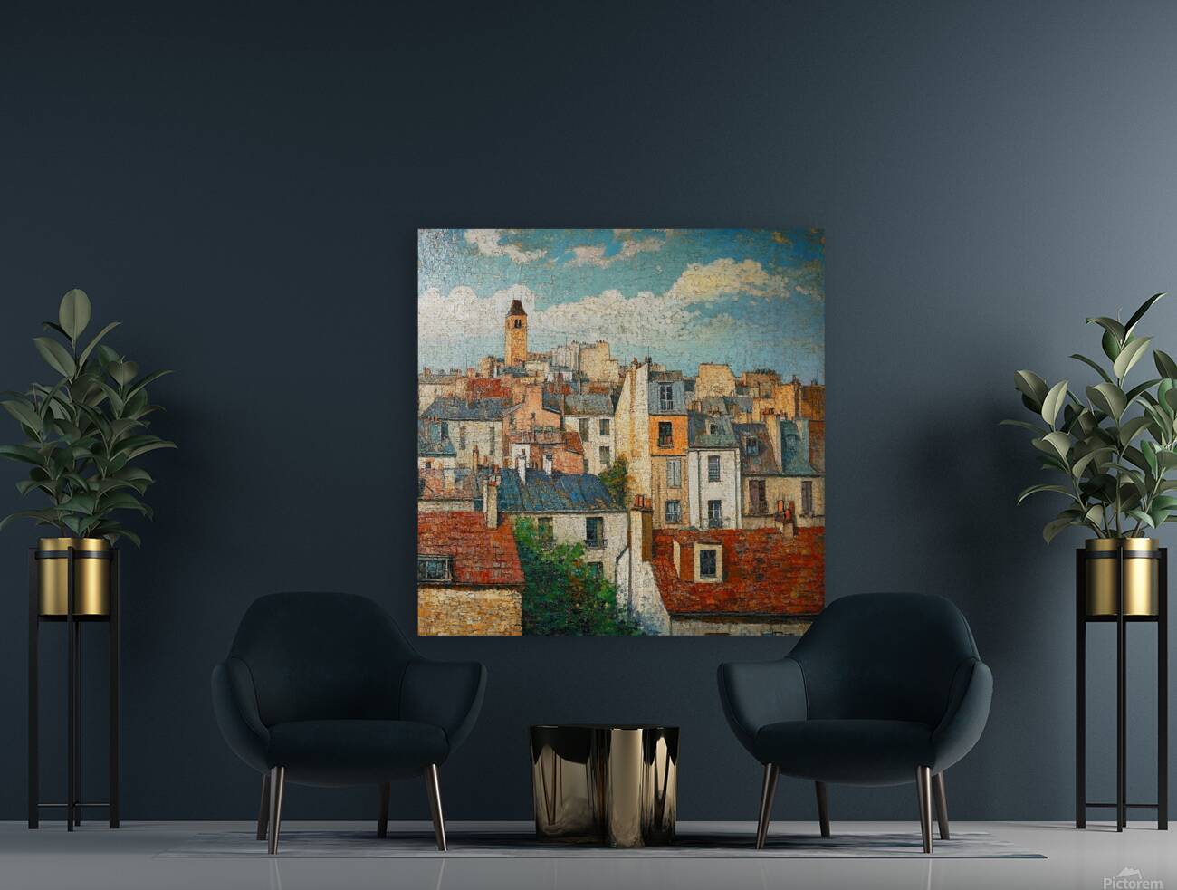 A Symphony of Rooftops Reproduction