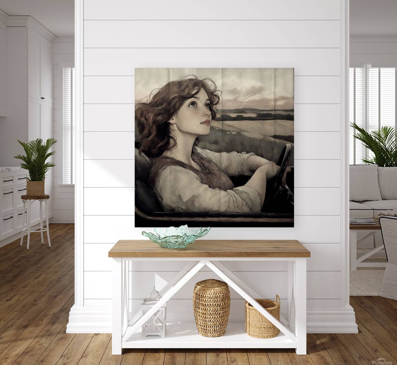 She Drives Through Poetry Reproduction